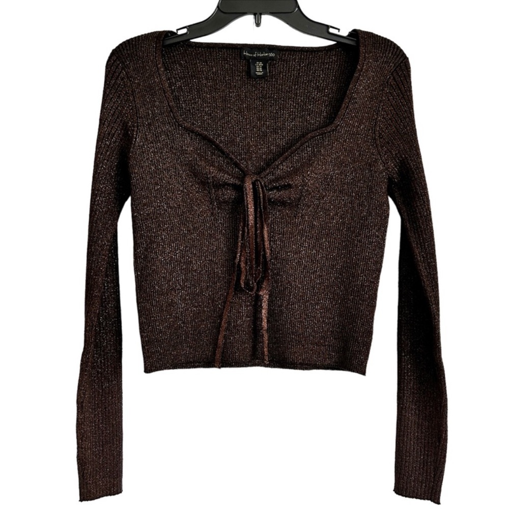 House of Harlow 1960 Brown Crop Top